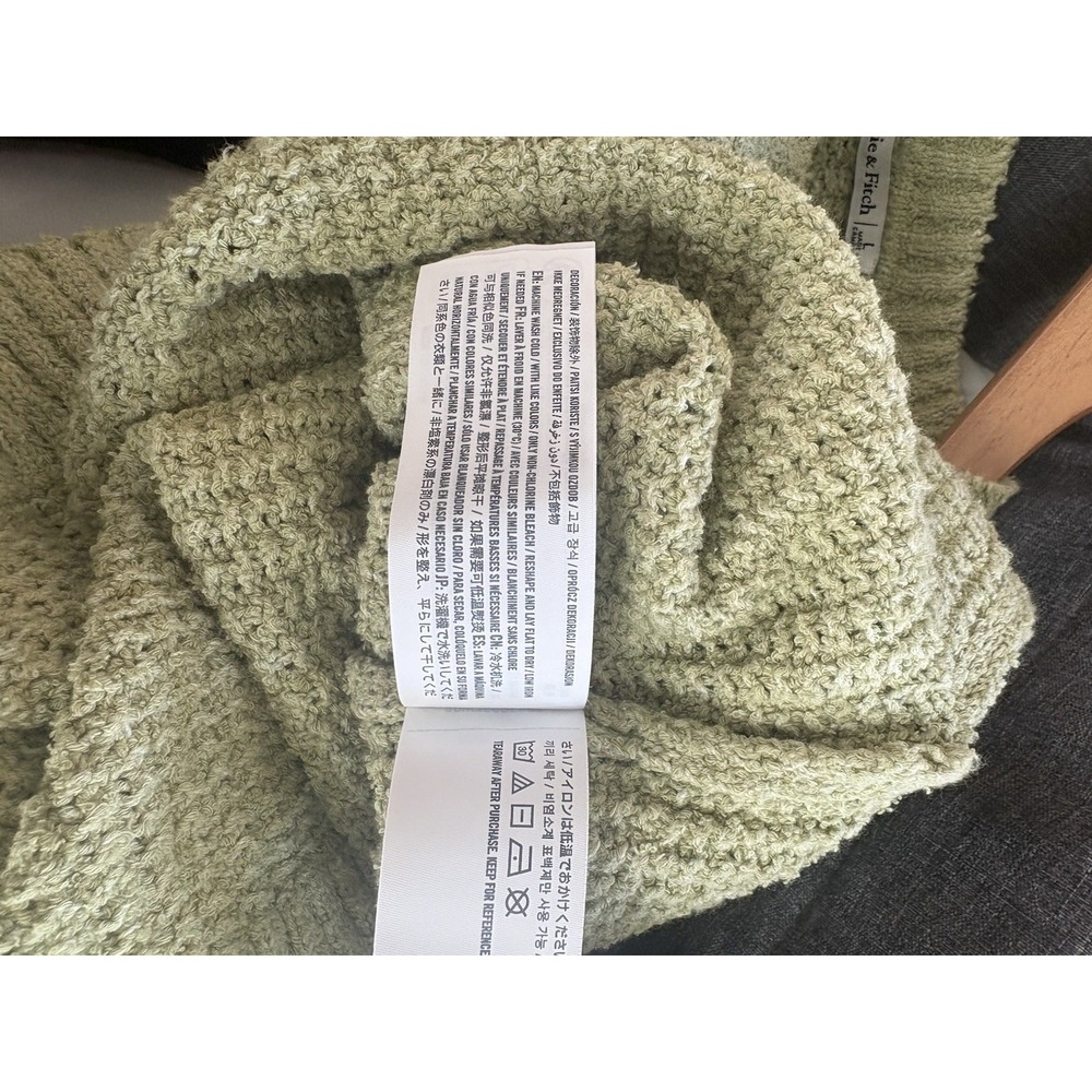 Abercrombie & Fitch Green Knit Sweater Sleeveless Top Women's Size Large - Picture 5 of 5
